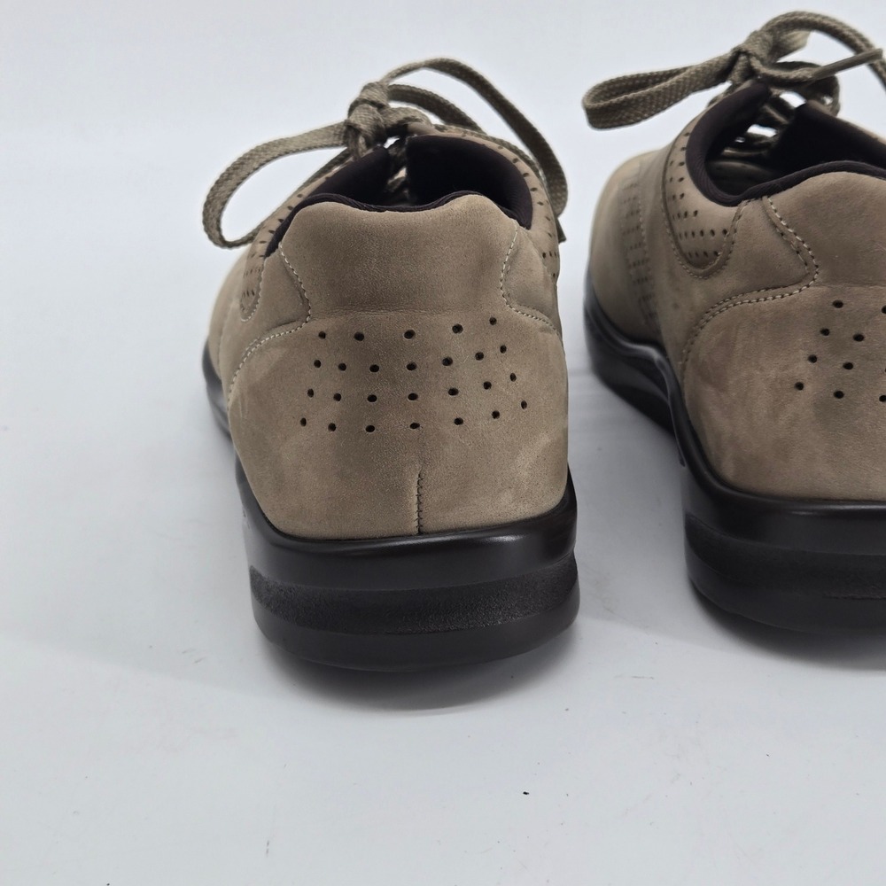 SAS Walk Easy Taupe Gray Nubuck Orthopedic Comfort Walking Shoe 8 W Wide - Picture 12 of 13
